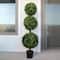 GreenSmart Dekor 4ft. Faux Boxwood Sphere Topiary Tree
